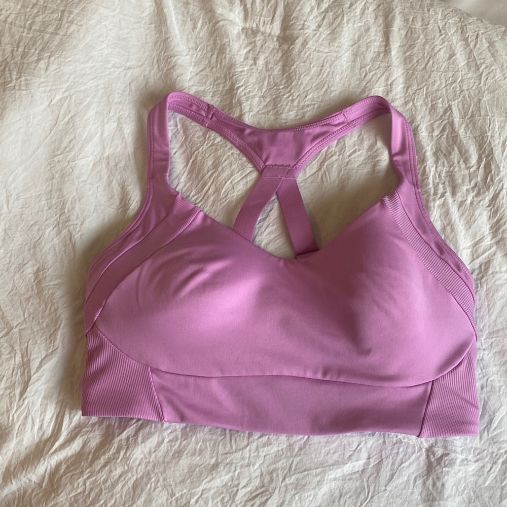 Pink sport bra